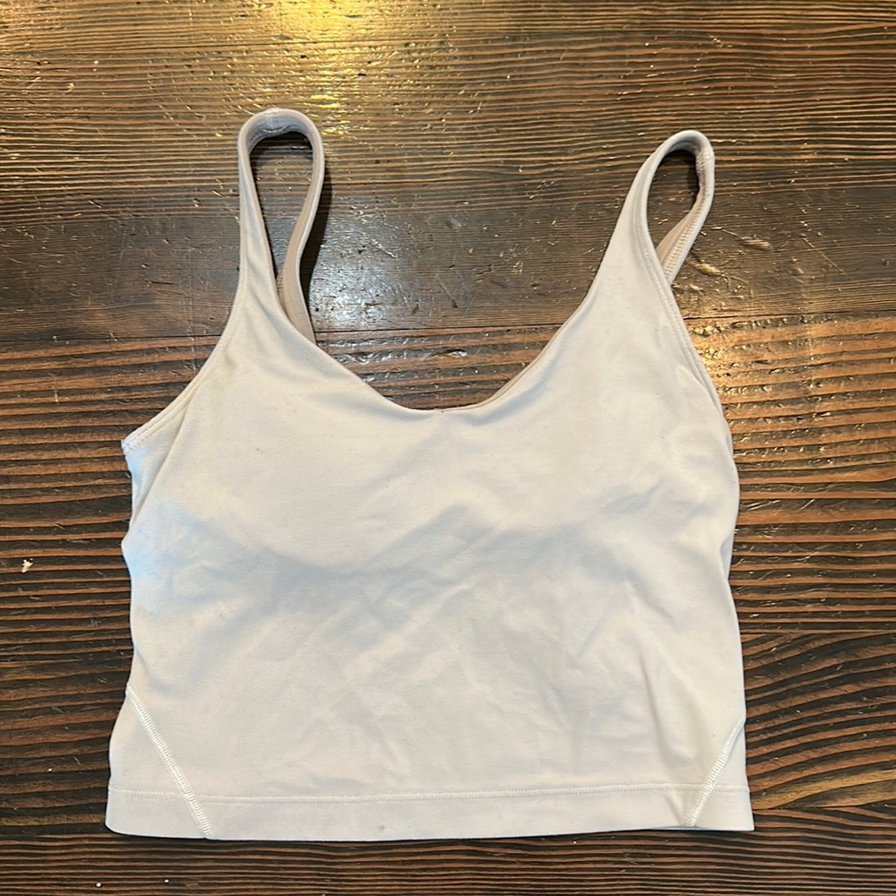 White Lululemon align top size 2